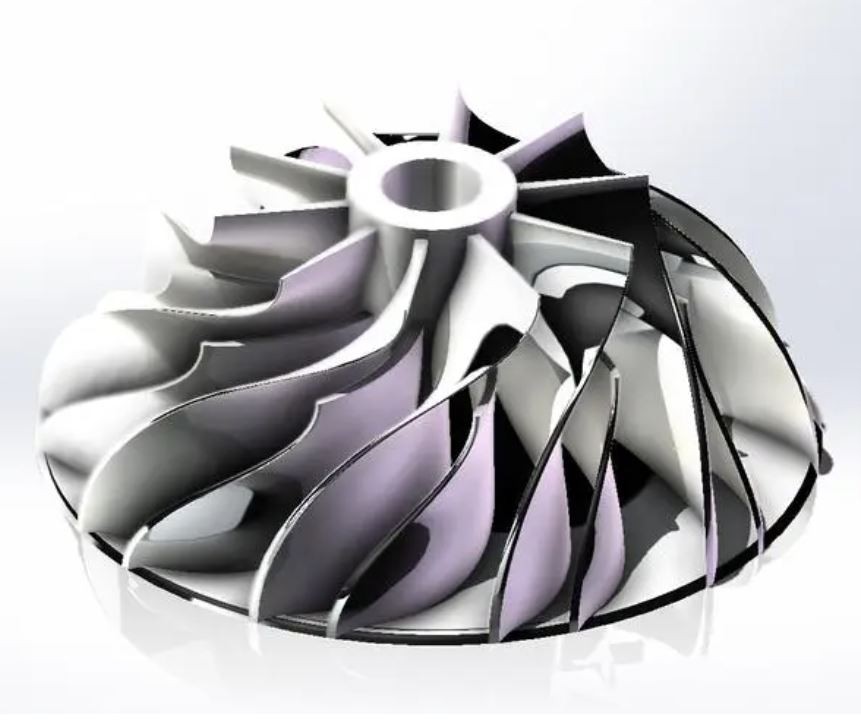 High Speed Motor Fan 3 4 5 Axis Cnc Machining Service Oem Aluminum Impeller Turbo Compressor Impeller Parts